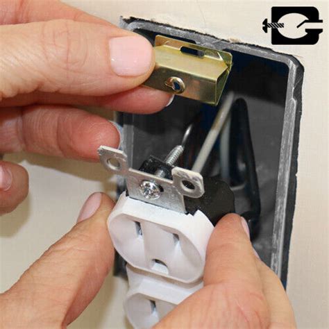 g clips for electrical box|broken screw in electrical box.